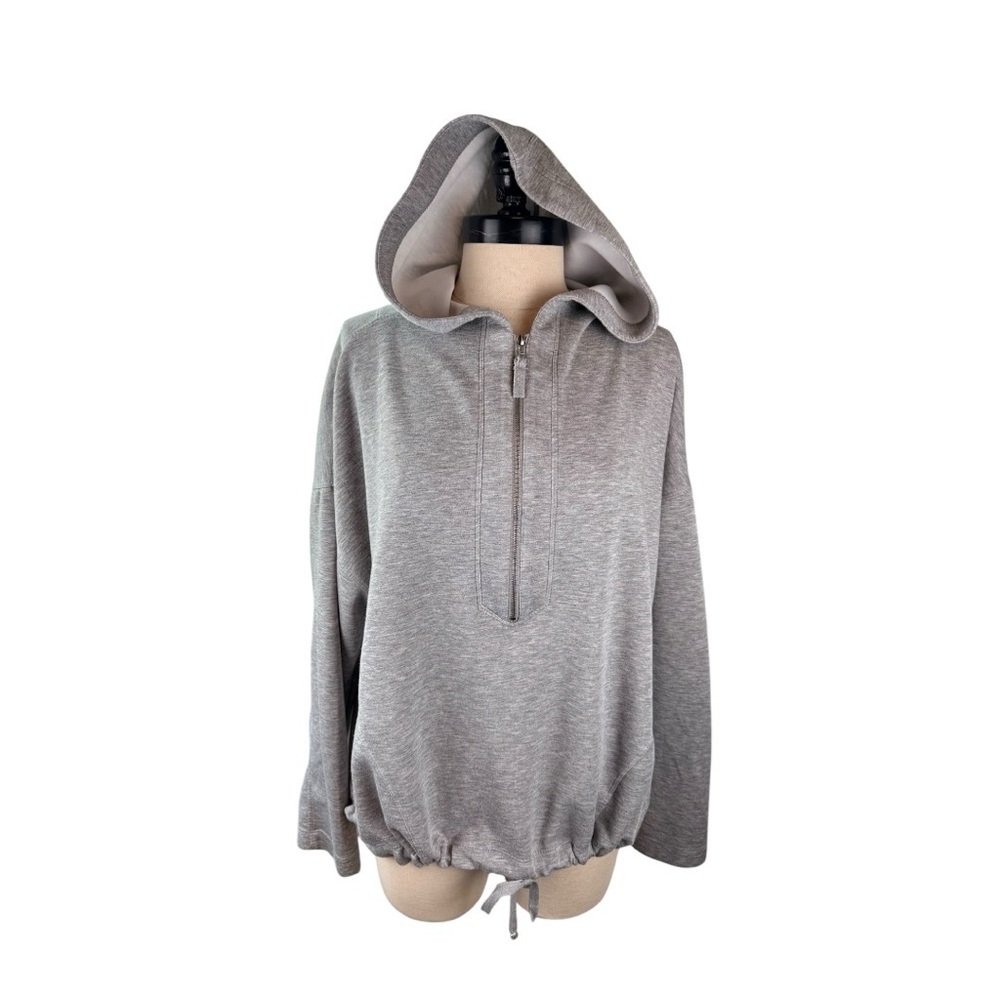 Max Studio Gray Hooded Sweatshirt